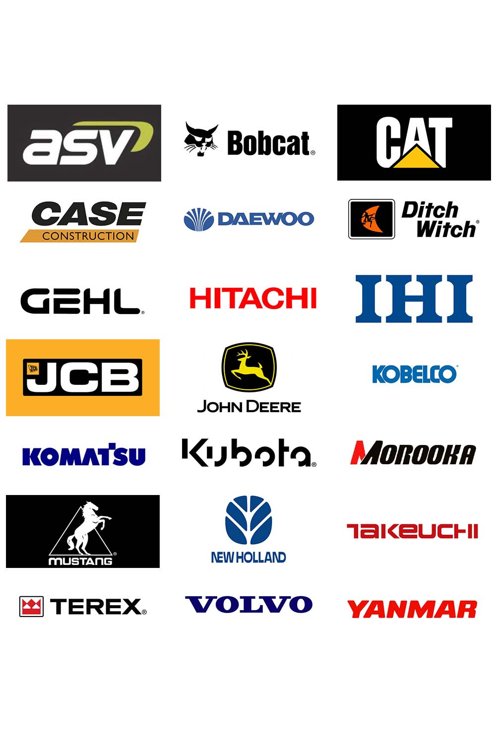 rubber tracks in California for all major brands